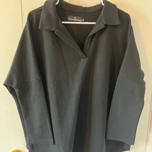 Tuckernuck Pomander Place Oversized Black Polo XL/XXL